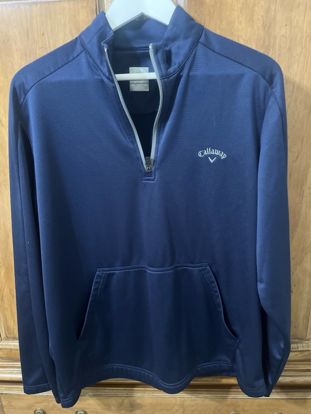 Callaway Quarter Zip Pullover Men’s Size M Navy Blue Opti-Dri
